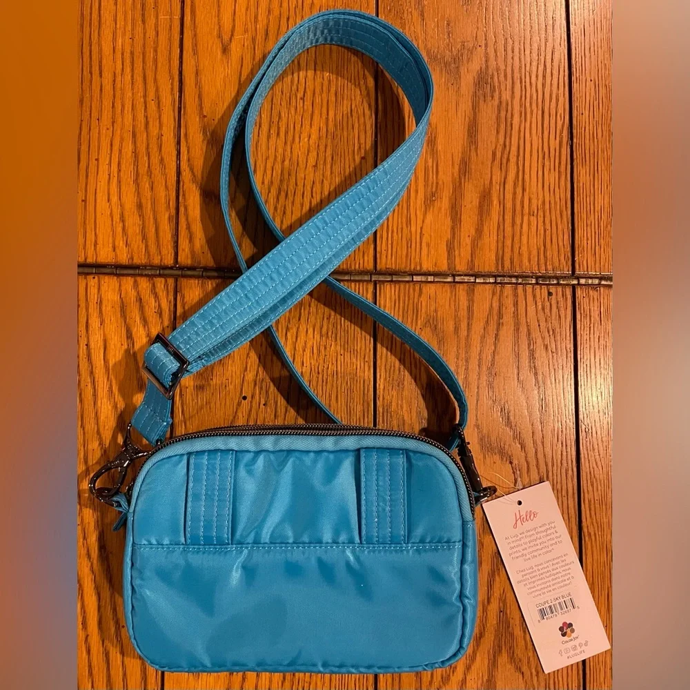 NWT LUG Coupe SE Convertible Crossbody Bag, sky blue color